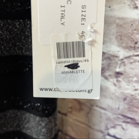 Camelot Black Stripe Annarlette Sleeveless Formal Dress - Picture 10 of 11